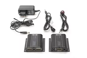 Przedłużacz/Extender HDMI do 50m po skrętce Cat.6/7 UTP, 1080p 60
