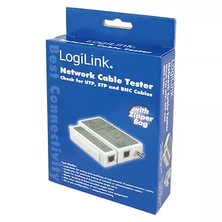 LogiLink Tester kabli RJ45 i BNC z jednostką zdalną