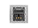 LANBERG Gniazdko podtynkowe 230V pojedyncze + 2x USB 2.1A schuko