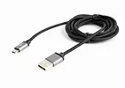 Gembird Kabel Micro USB oplot tekstylny/1.8m/czarny