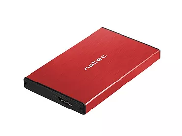 NATEC Kieszeń zewnętrzna HDD/SSD Sata Rhino Go 2,5 USB 3.0 czerwona