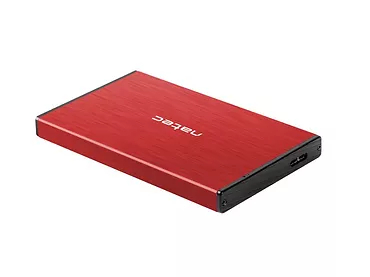 NATEC Kieszeń zewnętrzna HDD/SSD Sata Rhino Go 2,5 USB 3.0 czerwona