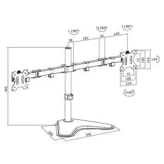 LogiLink Uchwyt na 2 monitory 13-32, max. 8kg