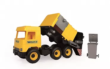 Gotie Śmieciarka żółta 42 cm Middle Truck w kartonie