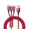 Kabel ładujący 3-in-1 USB - USB-C/microUSB/Lightning Unitek C4049RD