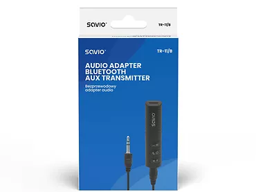 Transmiter/Odbiornik/Adapter audio Jack 3,5mm SAVIO TR-11/B