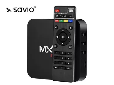 Elmak TVBOX-02 SAVIO, Android 7.1 Nougat, HDMI v 2.0, 4K UHD, 4xUSB, WiFi, SD/MMC