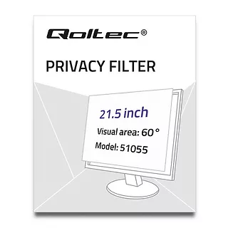 Qoltec Filtr prywatyzujący RODO | 21,5 cala | 16:9