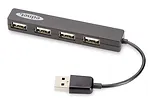 EDNET HUB/Koncentrator 4-portowy USB 2.0 HighSpeed, czarny