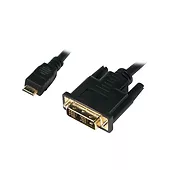 LogiLink Kabel mini HDMI - DVI-D M/M 1m, czarny