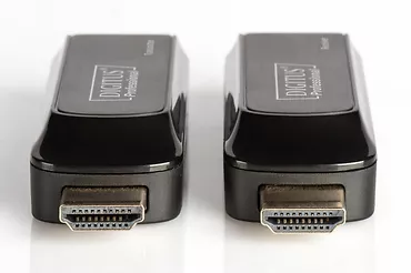 Digitus Mini Przedłużacz/Extender HDMI do 50m po skrętce Cat.6/7, 1080p 60Hz FHD, HDCP 1.2, z audio (zestaw)
