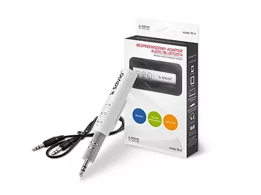 Elmak Odbiornik / adapter Bluetooth transmiter AUX Jack 3,5 Savio TR-11/W