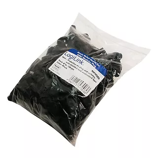 LogiLink Osłonki wtyku RJ45 100 szt. czarne PVC 8P8C