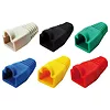 LogiLink Osłonki wtyku RJ45 100 szt. czarne PVC 8P8C