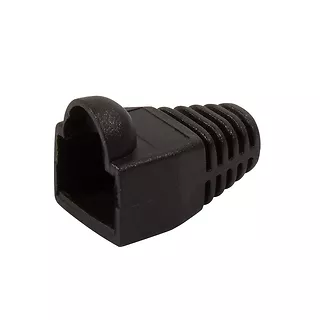 LogiLink Osłonki wtyku RJ45 100 szt. czarne PVC 8P8C