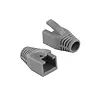 LogiLink Osłonki wtyku RJ45 50 szt. CAT.6 8mm, szare