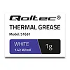 Qoltec Pasta termoprzewodząca | 1.42W/m-K | 1g | biała