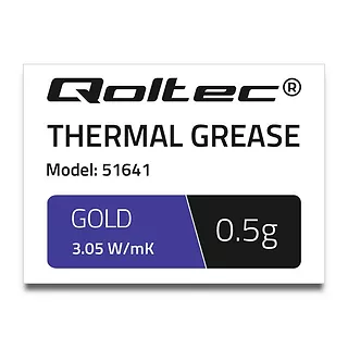 Qoltec Pasta termoprzewodząca | 3.05W/m-K | 0,5g | złota