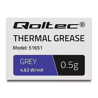 Qoltec Pasta termoprzewodząca | 4.63W/m-K | 0,5g | szara