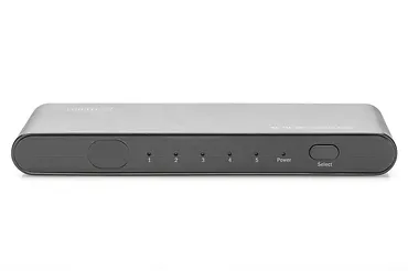 Rozdzielacz/Splitter HDMI 5-portowy, 4K 60Hz UHD 3D HDR, HDCP 2.2, audio