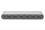 Rozdzielacz/Splitter HDMI 5-portowy, 4K 60Hz UHD 3D HDR, HDCP 2.2, audio