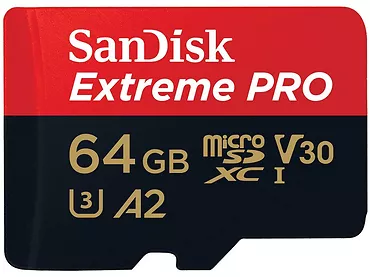 Karta pamięci SanDisk Extreme Pro microSDXC 64GB 170/90 MB/s A2 U3