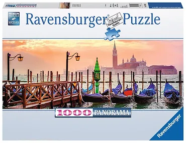 Ravensburger Puzzle 1000 elementów Panorama - Weneckie Gondole