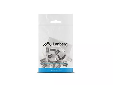 LANBERG Wtyk sieciowy RJ45 8P8C kat.6 FTP (20szt) z prowadnicą do linki  i do drutu