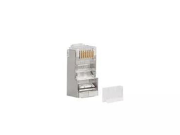 LANBERG Wtyk sieciowy RJ45 8P8C kat.6 FTP (20szt) z prowadnicą do linki  i do drutu