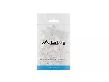 LANBERG Wtyk sieciowy RJ45 8P8C kat.6 UTP (100szt) z prowadnicą do linki i do drutu