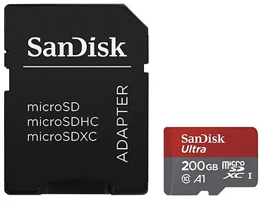 Karta pamięci Sandisk Ultra Android microSDXC 200 GB + Adapter