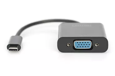 Digitus Adapter graficzny VGA 1080p FHD na USB 3.1, czarny, dł. 15cm