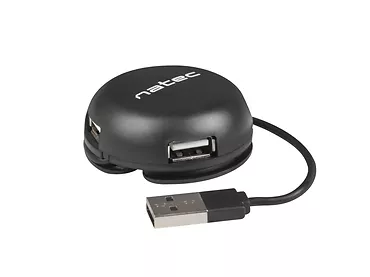 NATEC Hub USB 4 porty Bumblebee USB 2.0 czarny