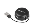 NATEC Hub USB 4 porty Bumblebee USB 2.0 czarny