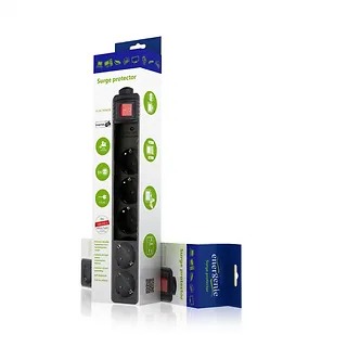 Gembird Listwa zasilająca 5 gniazd/1.5m/czarna