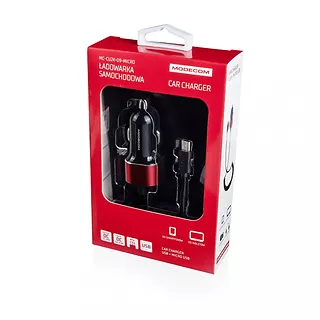 Ładowarka samochodowa USB uniwersalna MODECOM MC-CU2K-09-MICRO USB + microUSB