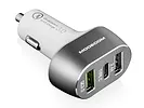 ŁADOWARKA SAMOCHODOWA USB UNIWERSALNA  (Quick Charge 3.0 + USB + USB Typ C)