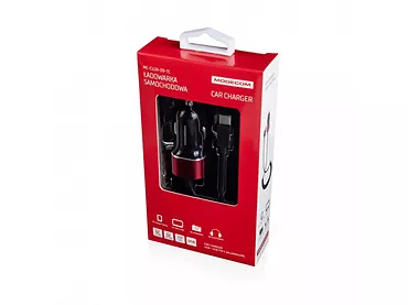 Ładowarka samochodowa uniwersalna TYP-C (USB + USB Typ C)  MC-CU2K-09-TC