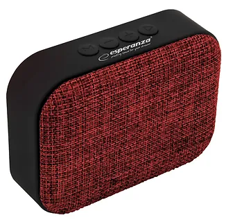 Esperanza Głośnik Bluetooth FM Samba czerwony