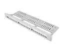 LANBERG Patch panel pusty 24 porty 1U 19 cali szary z organizerem do modułów keystone