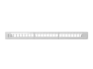 LANBERG Patch panel pusty 24 porty 1U 19 cali szary z organizerem do modułów keystone