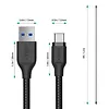 Szybki kabel CB-AC1 czarny nylonowy USB C-USB 3.1 1.2m