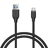 Szybki kabel CB-AC1 czarny nylonowy USB C-USB 3.1 1.2m