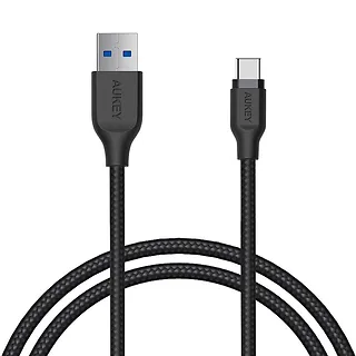 Szybki kabel CB-AC1 czarny nylonowy USB C-USB 3.1 1.2m