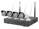 LANBERG Zestaw do monitoringu Rejestrator NVR 4 kanałowy WiFi + 4 kamery IP WiFi 2Mpx z akcesoriami