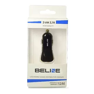 Qoltec Ładowarka samochodowa 2xUSB 2.1A czarna