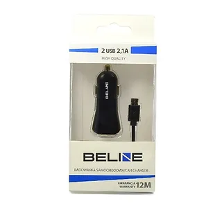 Qoltec Ładowarka samochodowa 2xUSB + microUSB 2.1A czarna