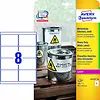 Qoltec Etykiety wodoodporne Heavy Duty, 99,1 x 67,7mm, białe, do drukarki, 160 sztuk