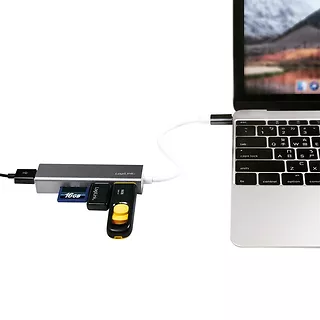 LogiLink Hub USB-C 3.0 3 porty z czytnikiem kart