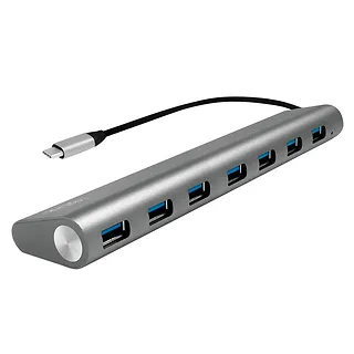 LogiLink Hub USB-C 3.1 7-portów aluminiowa obudowa